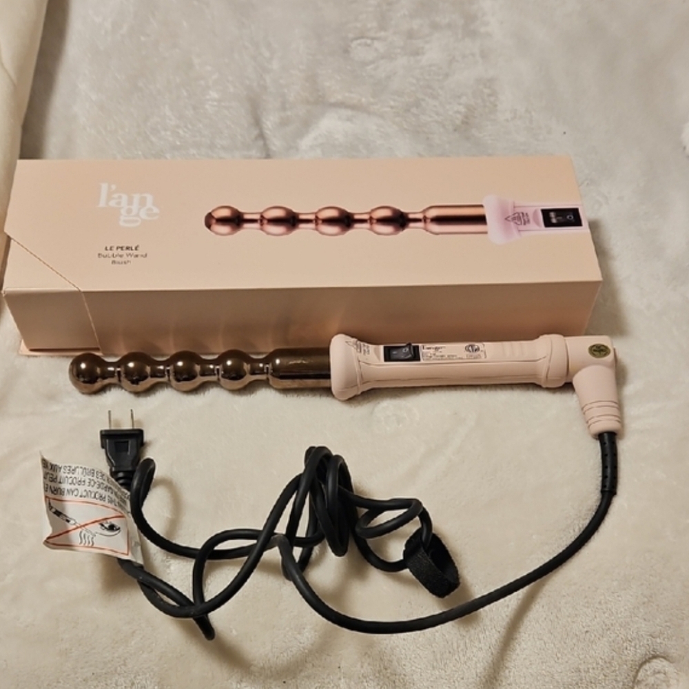 Lange Bubble Wand Curling Iron Beach Waves EUC
